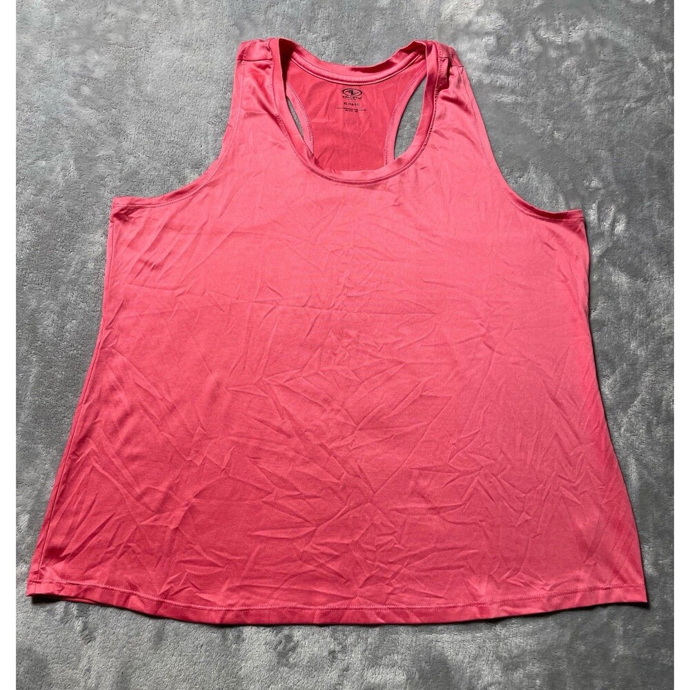 Athletic Works Tank Top Racerback Stretch Yoga Pilates Workout Women’s XL Coral